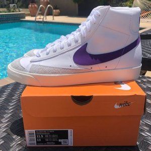 Nike Blazer Mid ‘77 Vntg White/Purple Mens 11.5